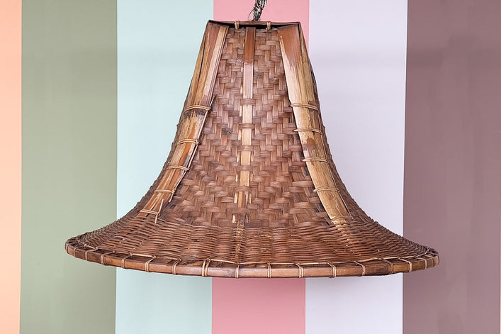 Large Island Chic Rattan Pendant
