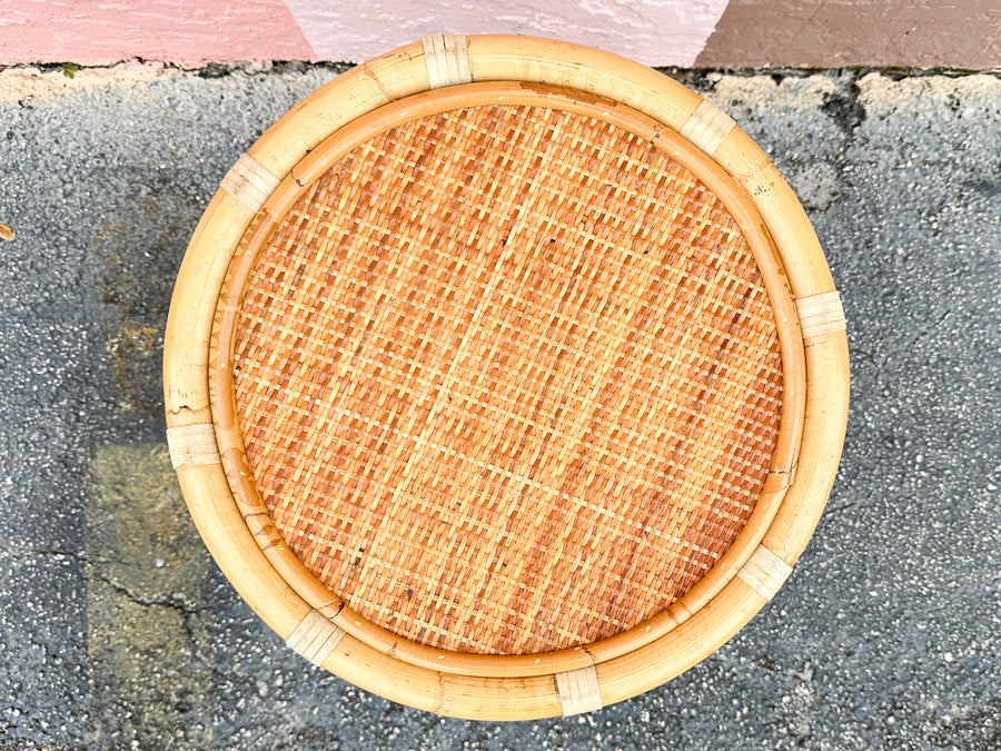 Cute Round Rattan Side Table