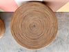 Pair of Antique Pencil Reed Rattan Side Tables