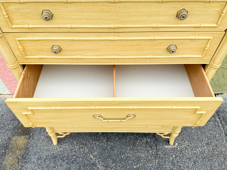 Thomasville Faux Bamboo Tall Chest
