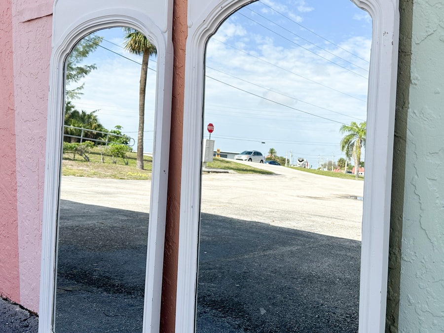 Pair of Shell Motif Mirrors