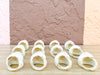 Set of Twelve Ceramic Seashell Napkin Rings