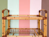 Old Florida Rattan Bar Cart