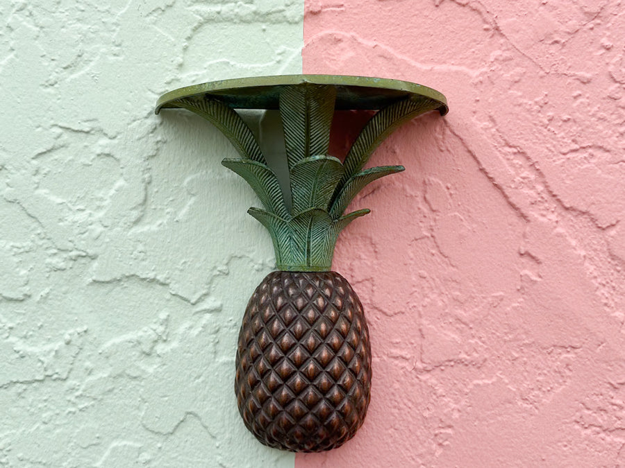 Pair of Pineapple Wall Shelves
