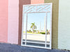 Faux Bamboo Fretwork Mirror