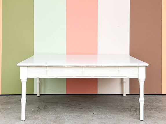 Palm Beach Style Faux Bamboo Coffee Table