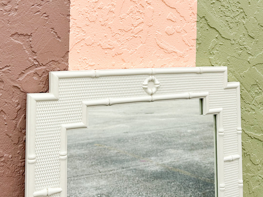 Palm Beach Style Faux Bamboo Mirror