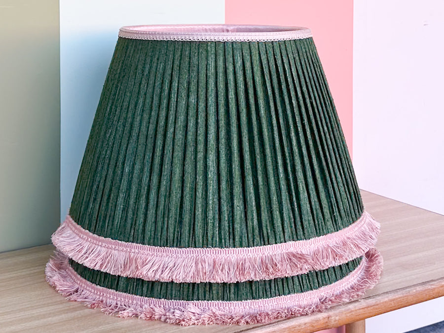 Pair of Kips Bay Show House Lotus Lampshades