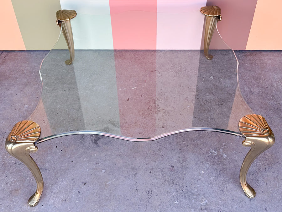 Regency Shell Motif Coffee Table