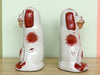 Pair of Flower Basket Staffordshire Dogs