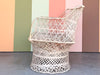 Marbled Pink Webspun Loveseat
