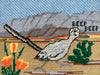 Beep Beep Roadrunner Needlepoint Framed Art