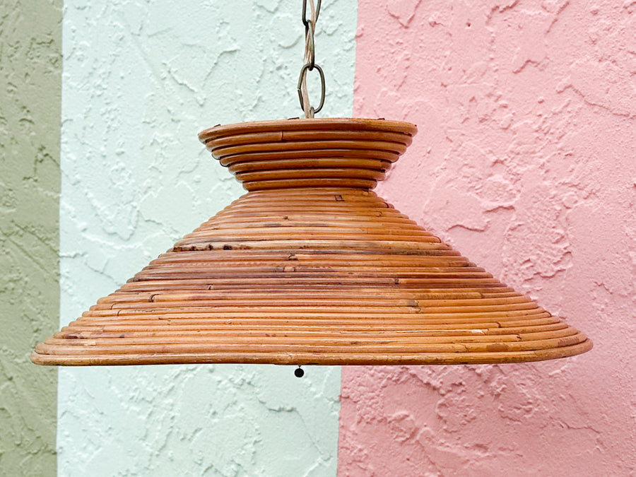 Pencil Reed Rattan Pendant