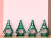 Set of Eight Ceramic Tree Napkin Rings