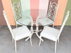Palm Beach Style Faux Bamboo Outdoor Dining Set