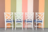 Set of Four Rattan Dining Chairs