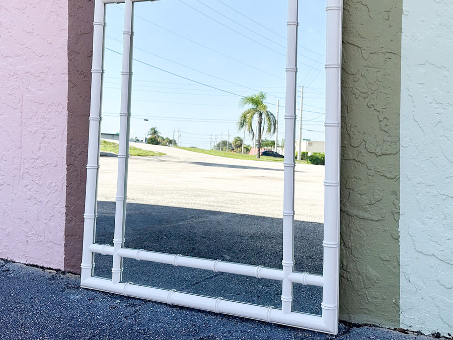 Faux Bamboo Fretwork Mirror