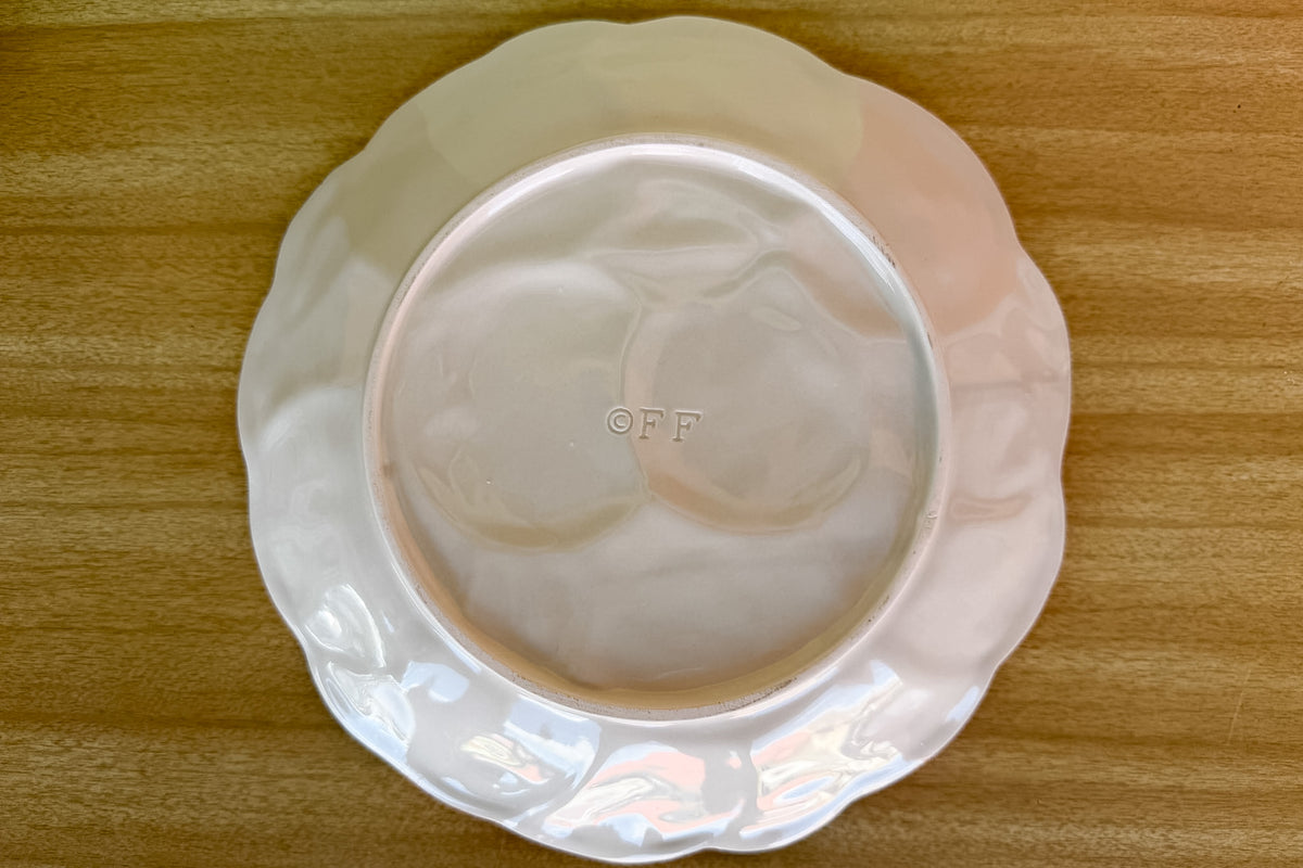 Set of Six Fitz and Floyd Orange Plates