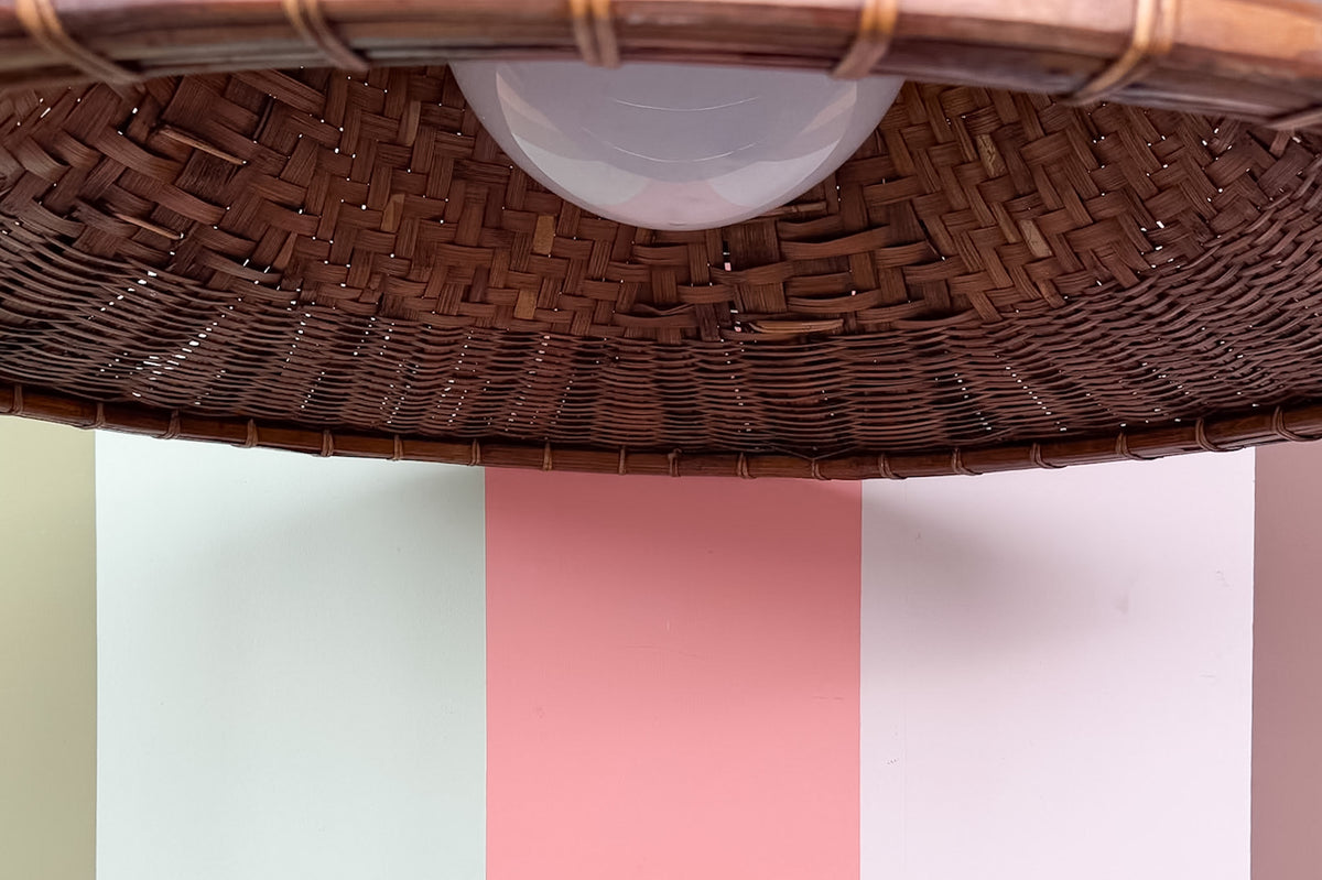 Large Island Chic Rattan Pendant