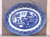 Pair of Blue and White Pagoda Platters