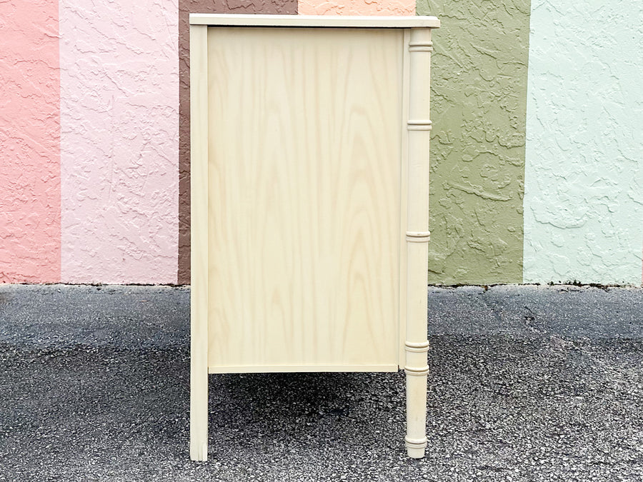 Faux Bamboo Double Dresser