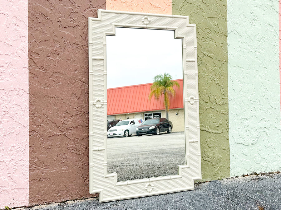 Palm Beach Style Faux Bamboo Mirror