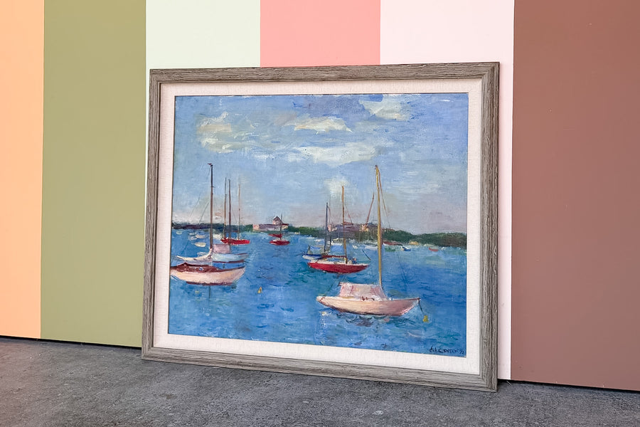 Sailboat Scene Original Art