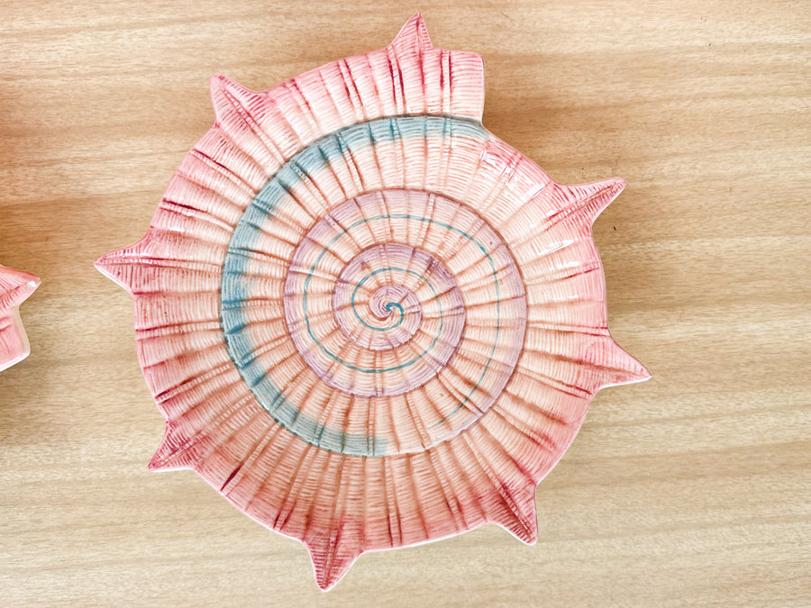 Set of Eight Fitz and Floyd Shell Plates