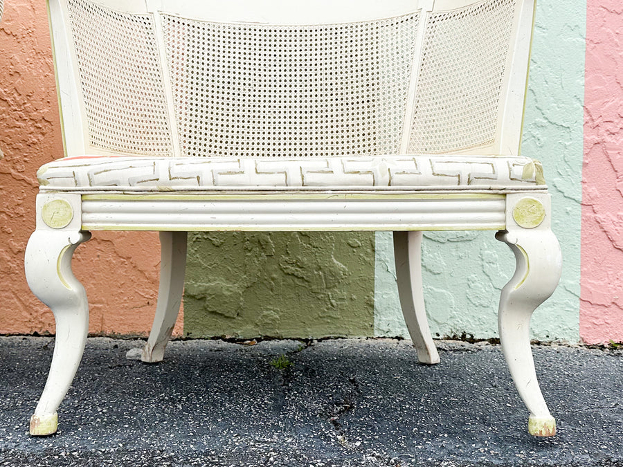 Pair of Regency Style Cane Barrel Chairs
