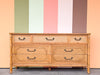 Natural Faux Bamboo Dresser