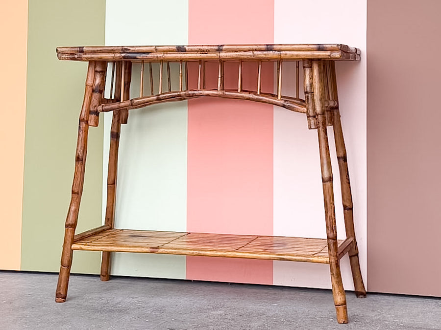 Tortoiseshell Bamboo Console