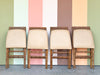 Faux Bamboo Folding Tables and Chairs Set