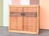 Old Florida Rattan Cabinet