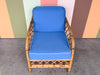 Rattan Lounge Chair on Casters