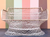 Marbled Pink Webspun Loveseat