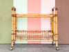 Old Florida Rattan Bar Cart