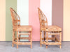 Pair of Brighton Style Bamboo and Cane Side Chairs