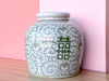 Seafoam Green Temple Jar