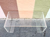 Lucite Scroll Coffee Table
