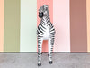 Large Whimsical Leather Zebra