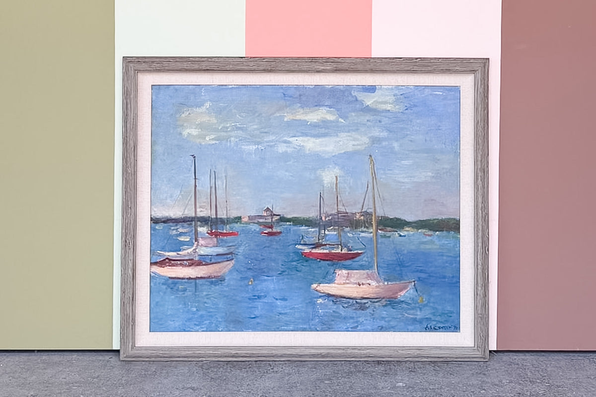 Sailboat Scene Original Art