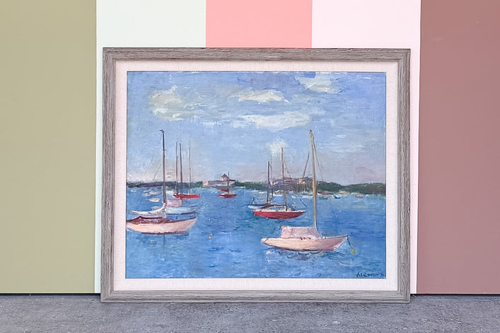Sailboat Scene Original Art