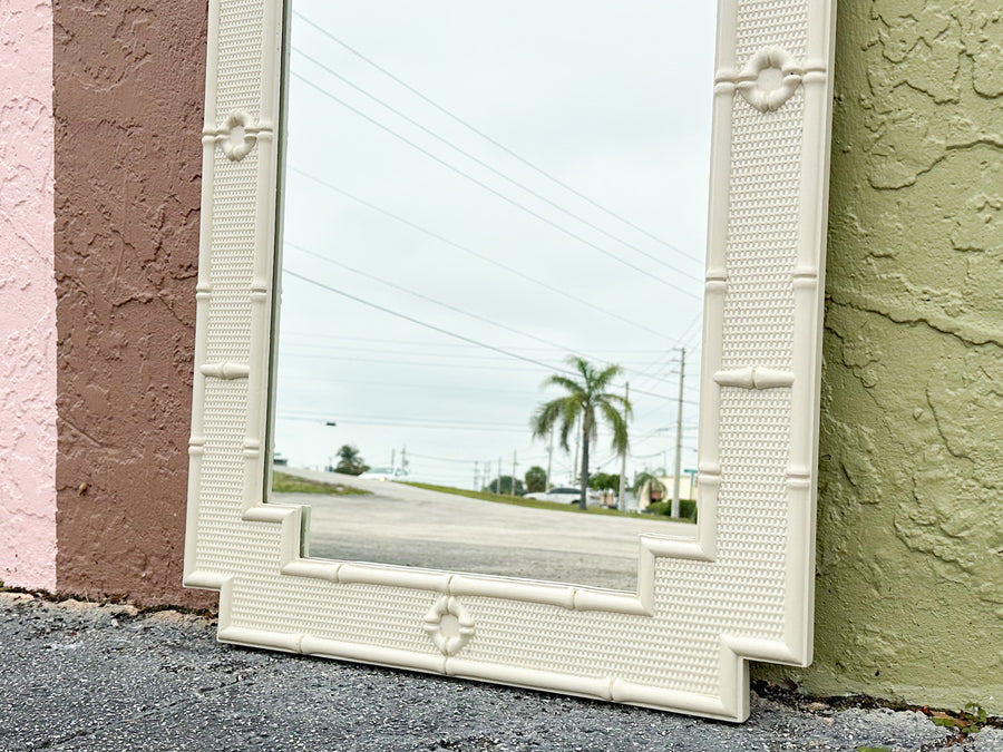Palm Beach Style Faux Bamboo Mirror