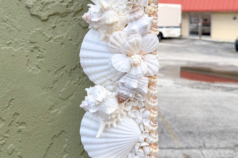 Custom White Shell Chic Mirror
