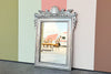 Pressed Metal Shell Motif Mirror