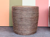 Pair of Antique Pencil Reed Rattan Side Tables