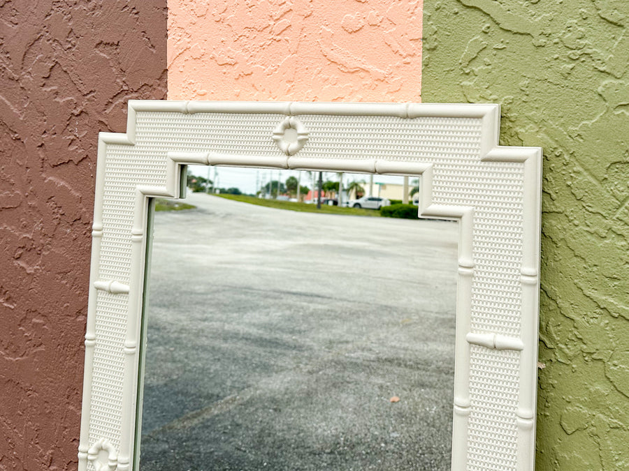 Palm Beach Style Faux Bamboo Mirror