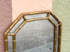 Faux Bamboo Octagon Mirror