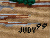 Beep Beep Roadrunner Needlepoint Framed Art