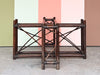 Handsome Rattan Coffee Table with Smoke Glass